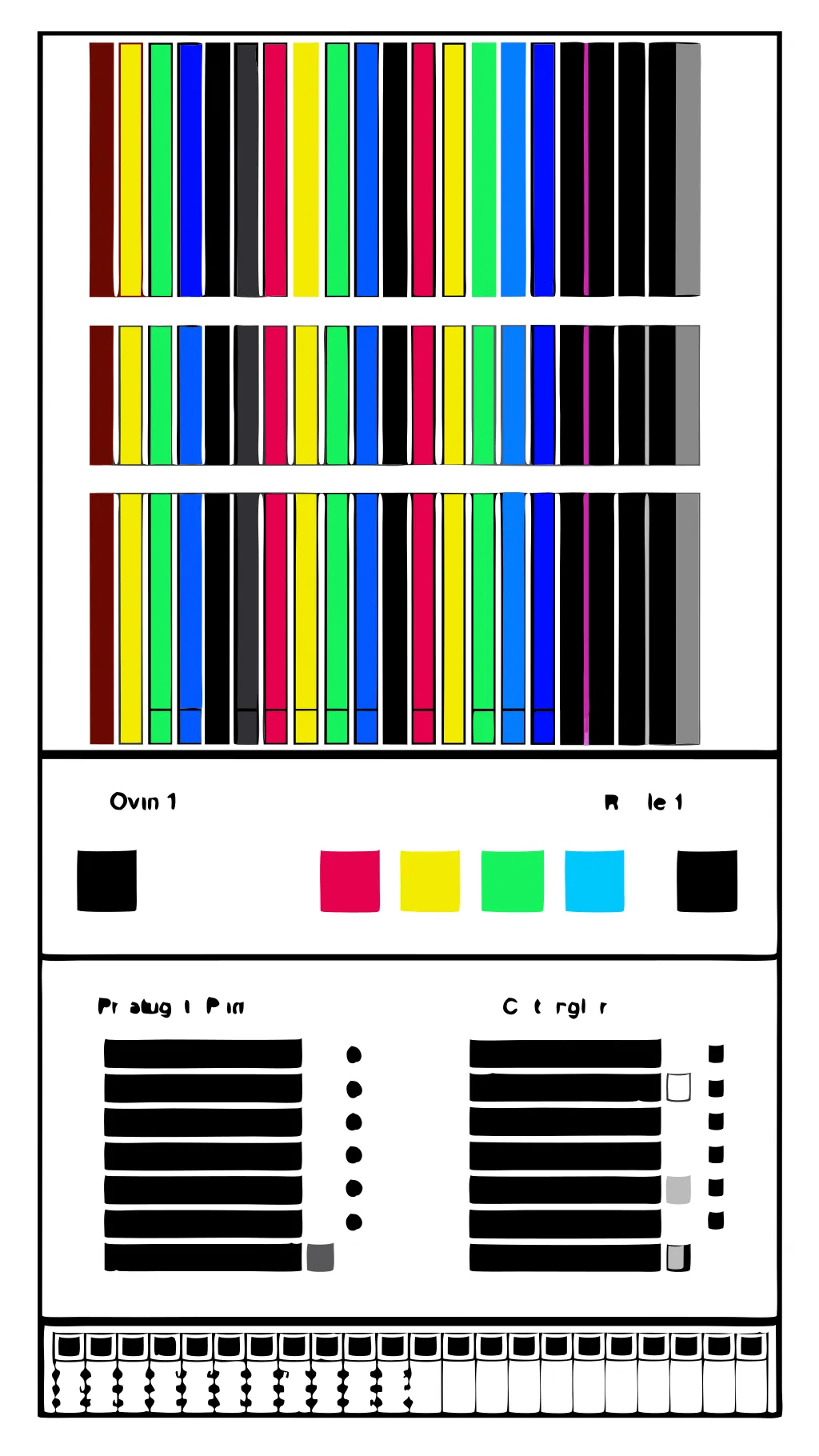 Página de prueba de impresión en color